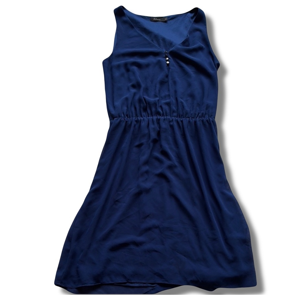 Reitmans Navy Sleeveless Dress Casual Chic Everyday Style Size Small